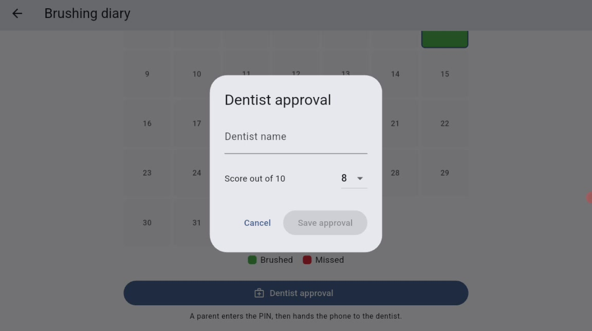 The dentist signs it off, in their own name